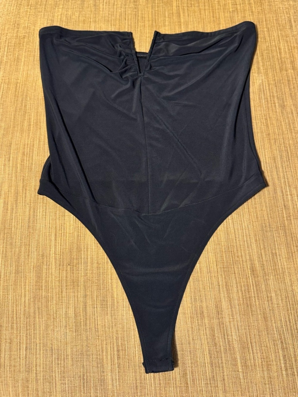 Ramy Brook Black V Neck Strapless Bodysuit